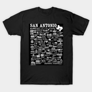 San Antonio Map T-Shirt